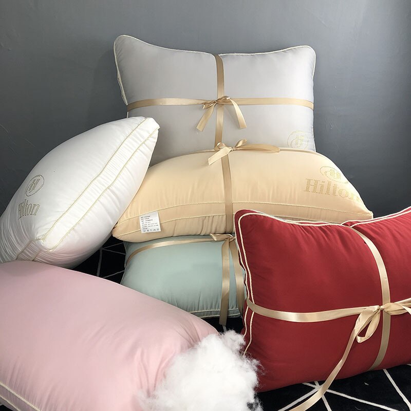 48x74cm maison Textile velours oreiller noyau luxe fleur chaude oreiller pour hôtel literie plume coussin noyau