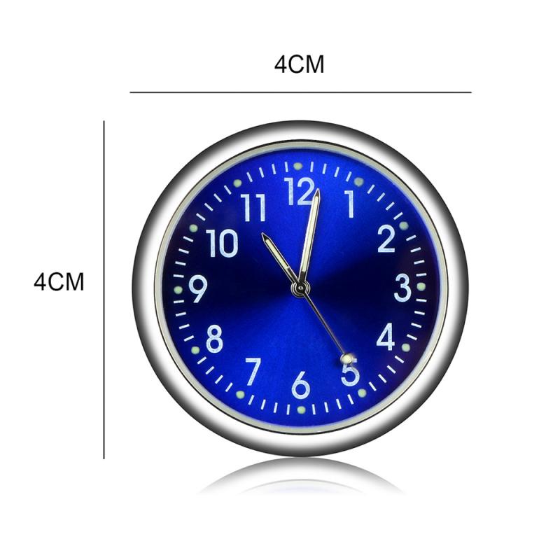 Mini Interieur Auto Klok Auto Quartz Klok Decoratie Voor Auto 'S Arabische Cijfers Auto Horloge Decoratieve Klok In Auto Accessoires