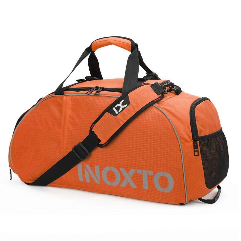 Sporttas Waterdichte Fitness Tas Sport Mannen Vrouwen Tas Outdoor Fitness Draagbare Gym Tassen Yoga Gym Sport Rugzak: Orange