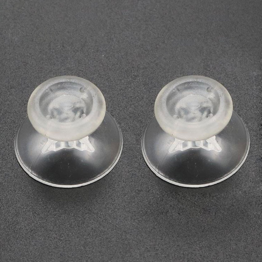 JCD 2 peças 3D analógico polegar vara cogumelo joystick tampa capa para controlador Xbox 360: Transparente