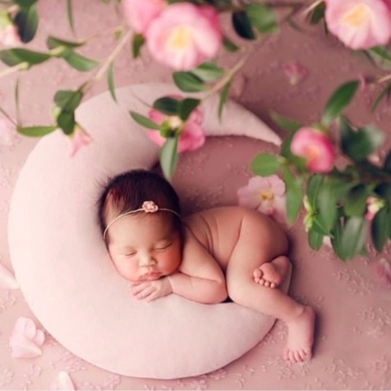 Babyhatt poserar bönor månkudde stjärnor som nyfödda fotografi rekvisita spädbarn fotograferingstillbehör