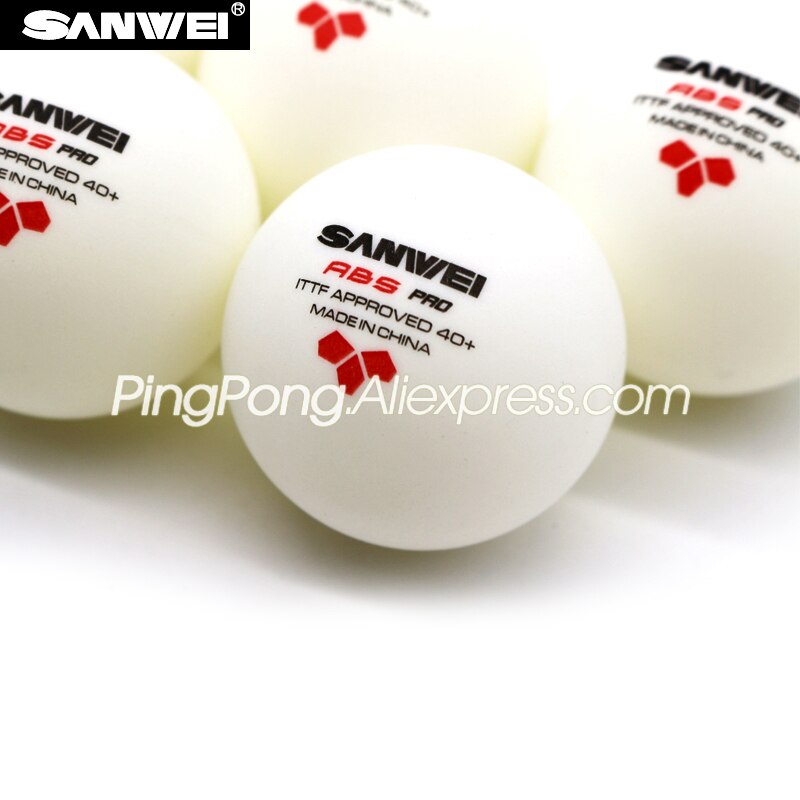 12 kugeln SANWEI 3 Sterne Tischtennis Ball SANWEI ABS Profi 3-STERNE Klingeln Pong Bälle ITTF Genehmigt Neue Material Kunststoff Poly Ball