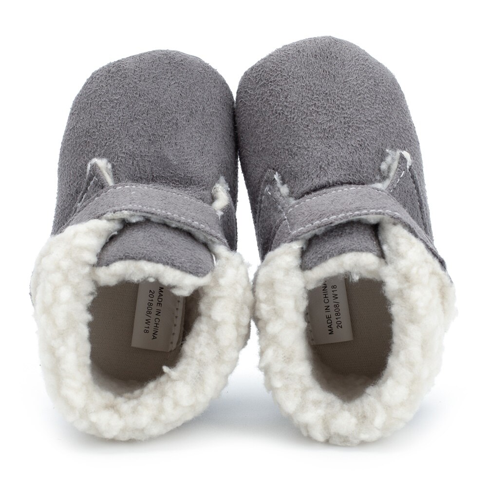 Baby Jongens Laarzen Imitatie Leer Suede Flanger Rechtop Pinda Suede Innerlijke Winter Warm Casual Laarzen Baby Schoenen Voor Jongens meisjes