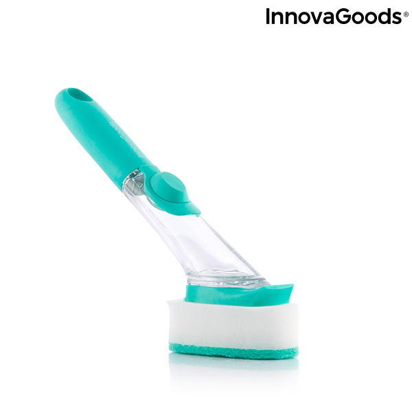 Brosse à récurer avec poignée et distributeur de savon Cleasy InnovaGoods