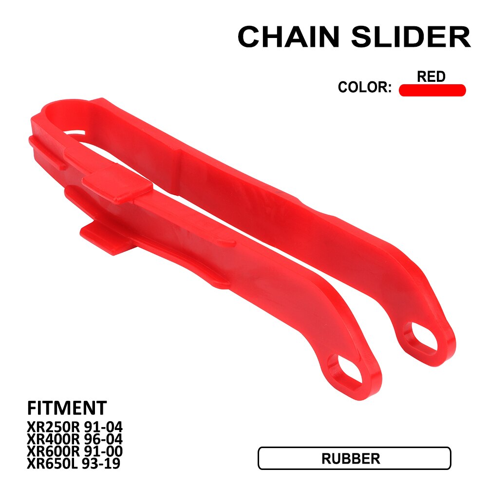 Chain Slider Swingarm Guide Protector For HONDA XR250R XR400R XR600R XR650L XR 250R 400R 600R 650L 1991 1992 1993 1994: Red