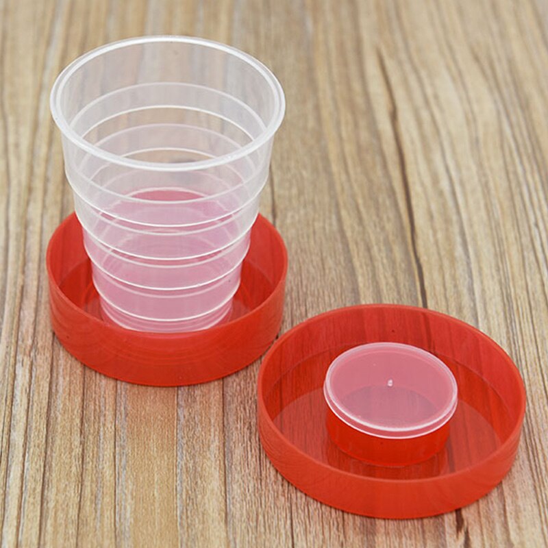 Vasos de plástico plegables y portátiles, suministros para acampada y senderismo, n. ° 2