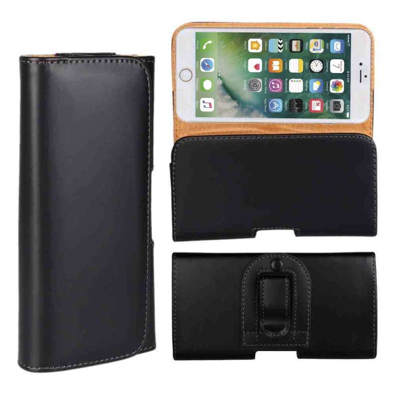 Universal Glossy PU Leather Belt Clip Holster Case Cover For Mobile Phones Waist Hang Pouch Accessoreis For Mobile Phone TXTB1