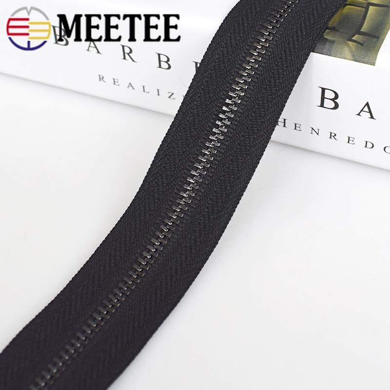 2/5Yards 3 # Metalen Rits Voor Naaien Diy Zip Sport Jas Kleding Open-End Ritsen kledingstuk Kleding Accessoires