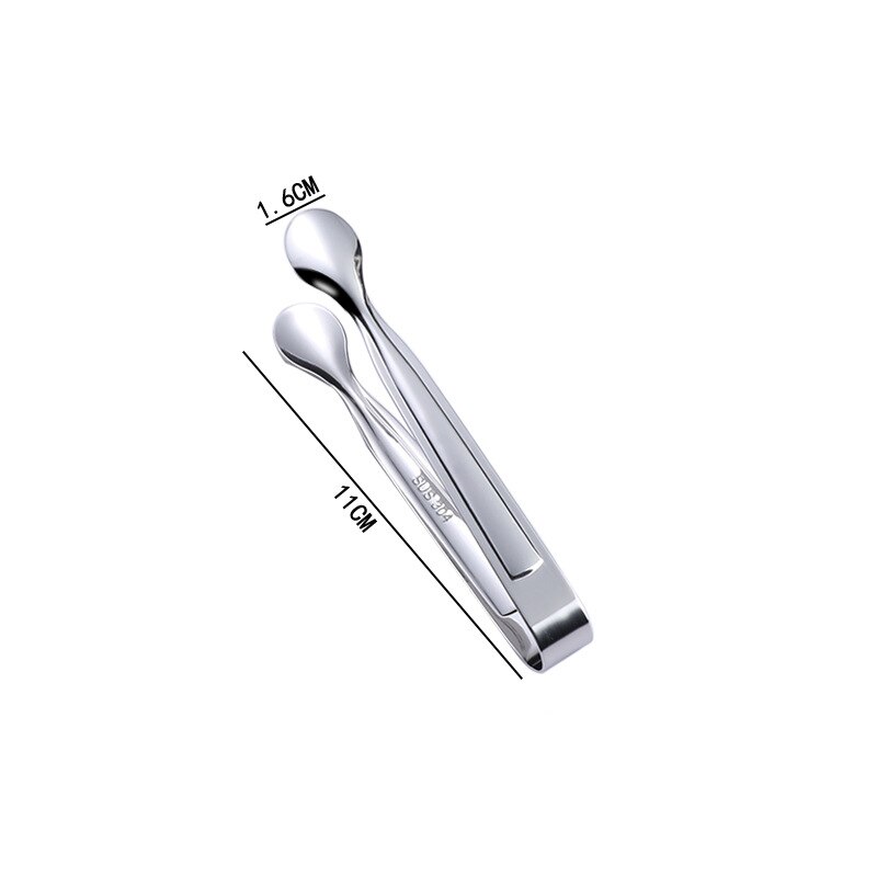 304 Stainless Steel Round Ice Clip Sugar Cube Clip Towel Clip Coffee Candy Clip Small Food Clip Coffee Restaurant Supplies: 01