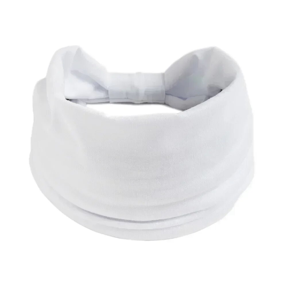 Diademas anchas para mujer, bandas elásticas suaves antideslizantes para el cabello, Yoga, correr, deportes, entrenamiento, gimnasio, envolturas para la cabeza; Tela de algodón anudada Afri