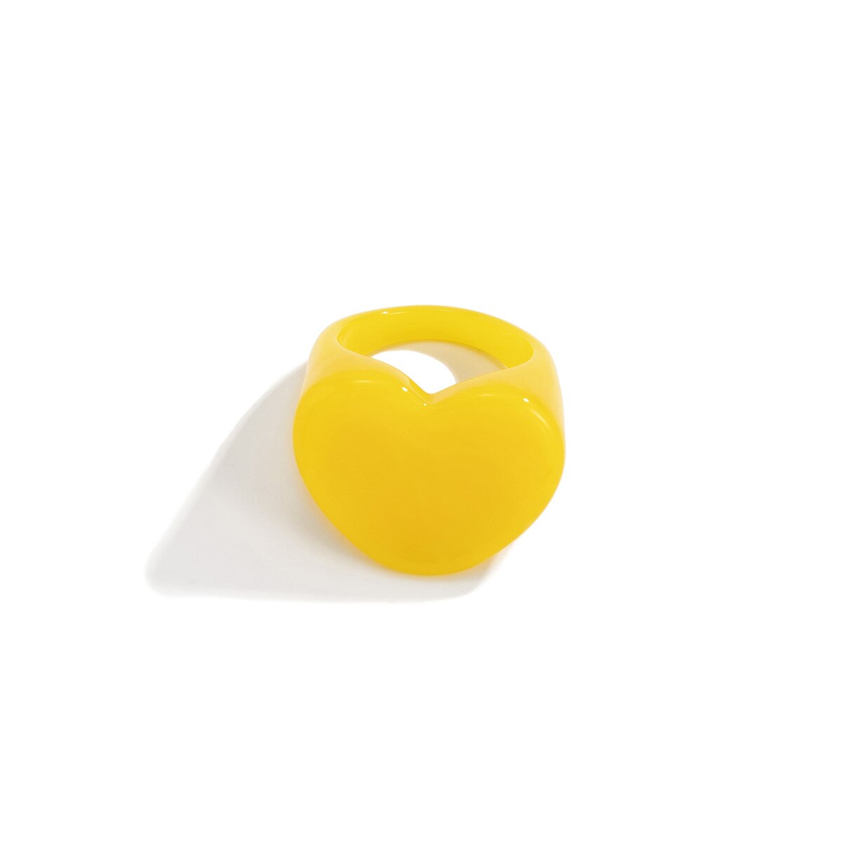 Acryl Hars Ringen Set Voor Vrouwen Meisjes Onregelmatige Marmer Patroon Kleurrijke Transparante Ring Ringen Sieraden