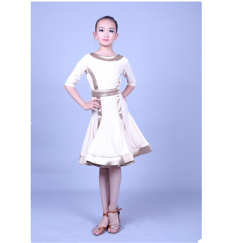 Latin Dance Dress For Girls Performance Clothes Standard Ballroom Dancing Skirt Latin Dresses For Kids Competition Costume