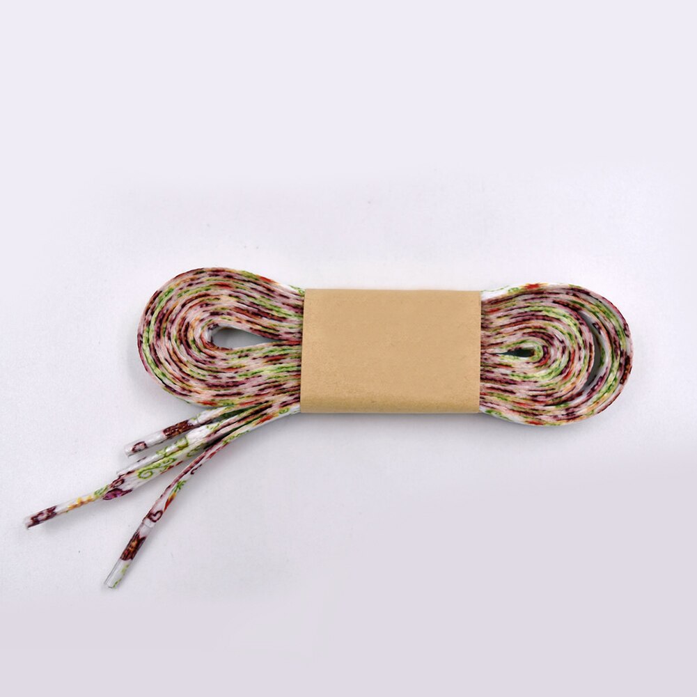 120cm flate skolisser for uformelle joggesko små freshe trykkserier skolisser polyester sko lisser mønster sport