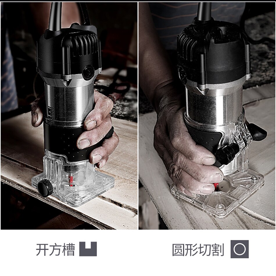 220V1000W wood electric trimming machine electric manual trimming machine joinery tools