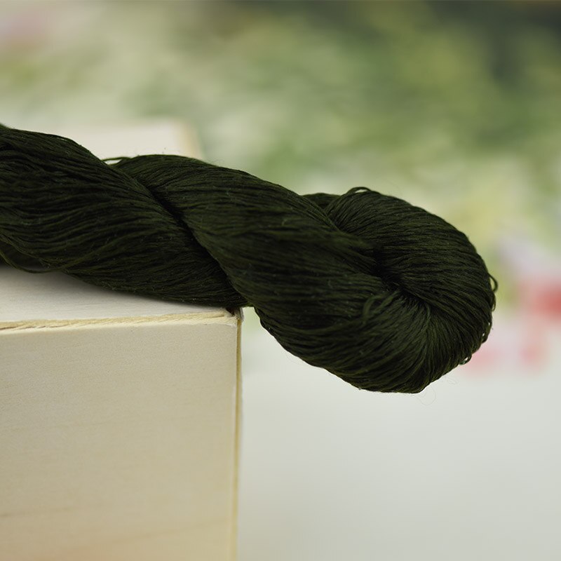 silk embroidery thread / 100% silk thread /hand embroidery embroider cross stitch/artichoke green/8 pure colors: 8