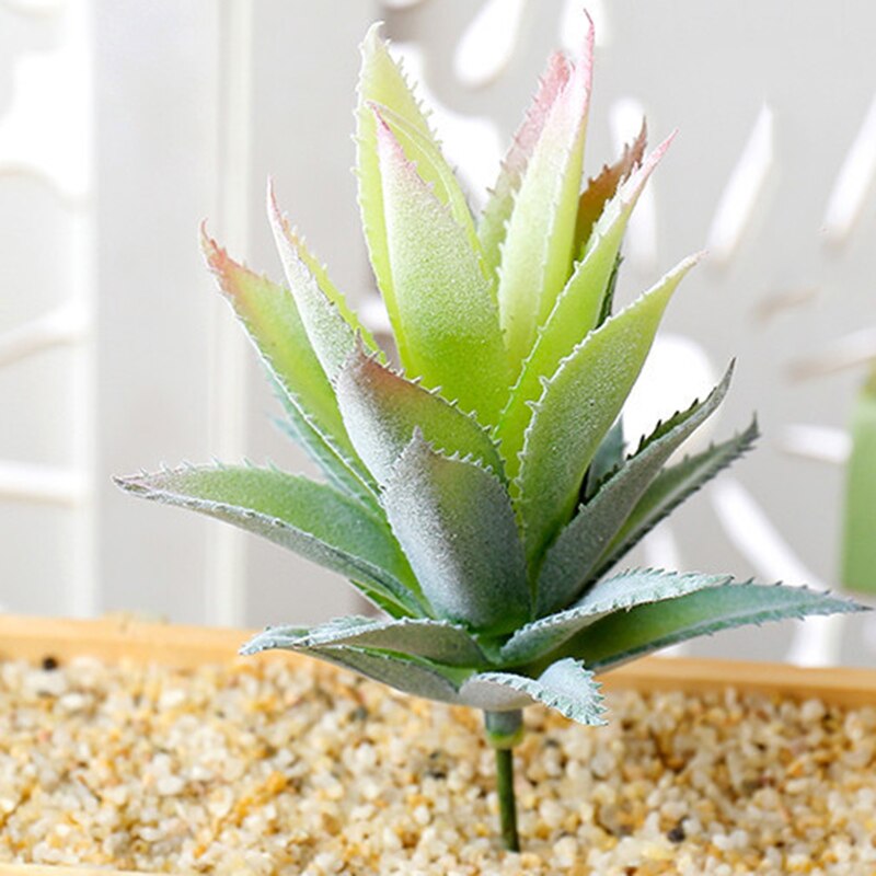 1Pc Groen Paars Rood Massaal Kunstmatige Vetplanten Planten Tuin Decoratie Bloemstuk Badkamer Accessoires Plant: Style38