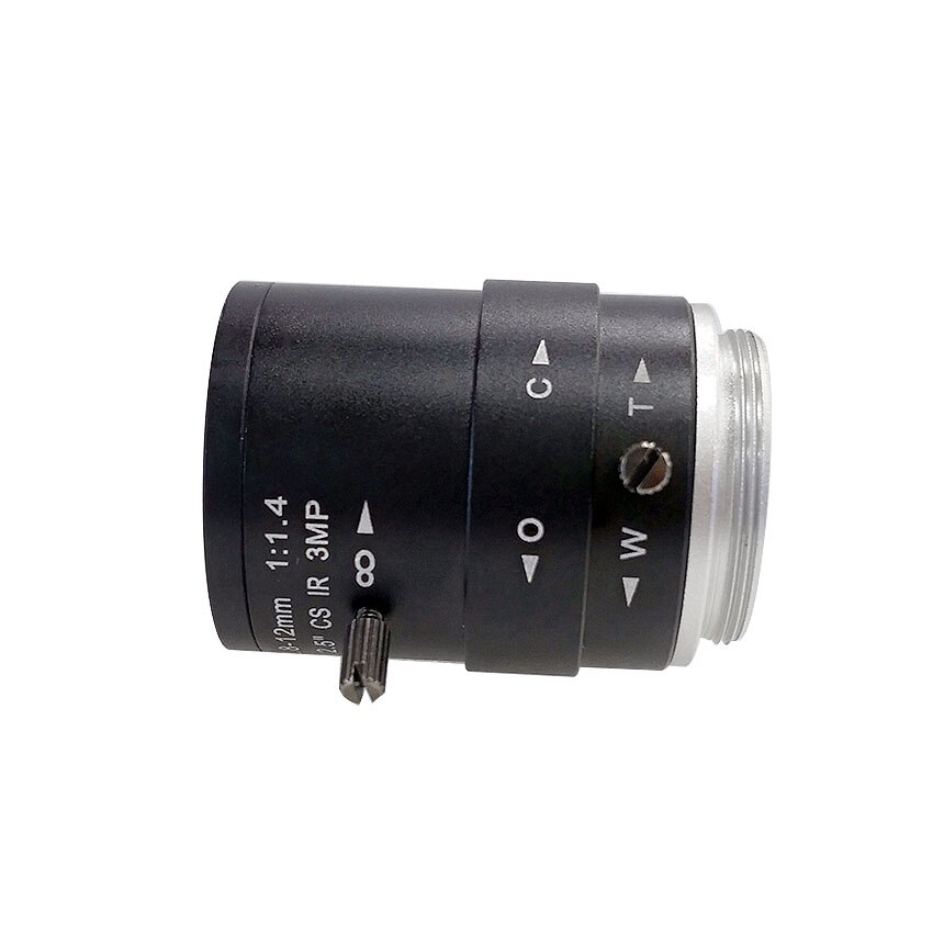 3MP HD CCTV Camera Lens 2.8-12mm Varifocal HD Megapixel Fixed Iris Security Camera Lens Manual Zoom &amp; Focus CS Mount