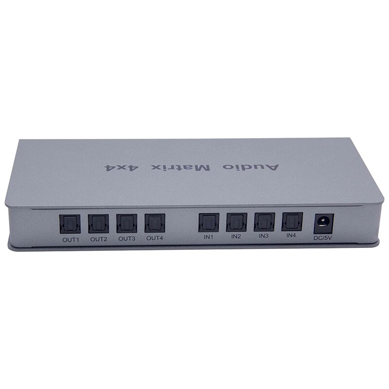 Digital o matrix optisk o matrix 4 x 4 switch converter splitterboks til tv dvd-afspiller forstærker møde-eu-stik