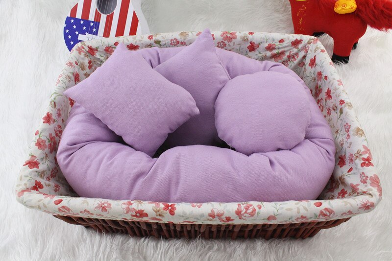 Newborn Photography Props Baby Breathable Donut Pillow Prop + 3 Color Modeling Pillows 0 - 3 Months Posing Pillows All Season: Purple