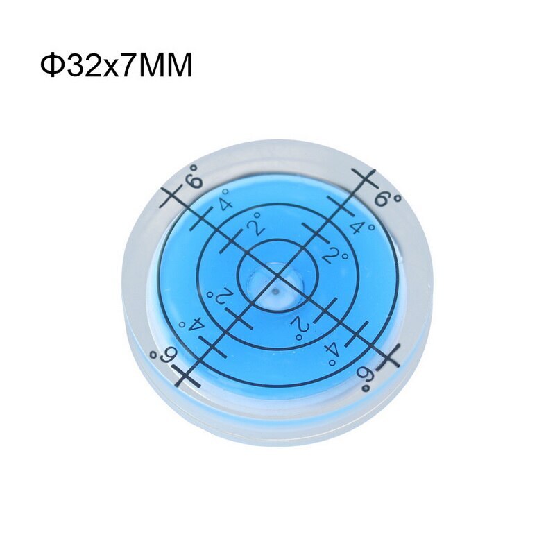 1pcs 32x7MM Bianco Verde Blu di Colore Livella a Bolla Rotonda Bolla di Livello Accessori Per Strumento di Misura Facile trasportare: c