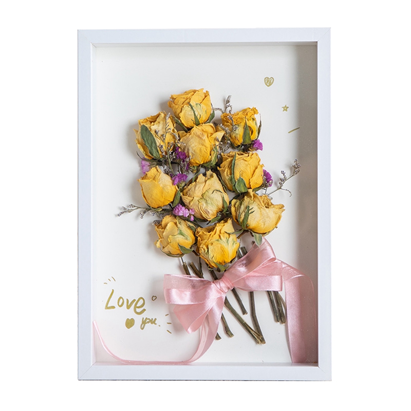 Cornici per foto 3D di fiori secchi espositore per campioni di insetti In piedi aula sala studio ornamento da tavolo cornice vuota 6/7/8 pollice: bianca  Photo telaio / 8 pollice(15.2x20.3cm)