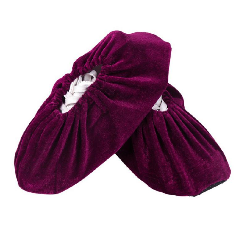 1Pair reusable Portable Reusable Shoe Covers Dustproof Non-slip Dhoe Cove Washable Elasticity Dustproof Flannel Overshoes: 02 for kids