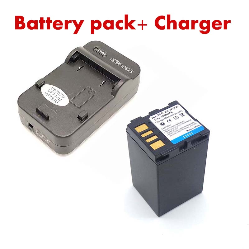Battery + charger For JVC BN-VF707 VF707U BN-VF707US BN-VF714 BN-VF714U VF714US BN-VF733 BN-VF733U VF733US GZ-MG21U GZ-MG20U