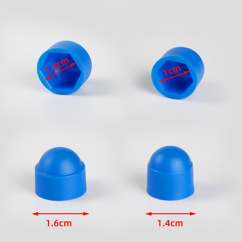 8 stk bil interiør tilbehør auniversal automatisk skruebeskyttelseshette til hyundai kia peugeot chevrolet mitsubishi suzuki styling