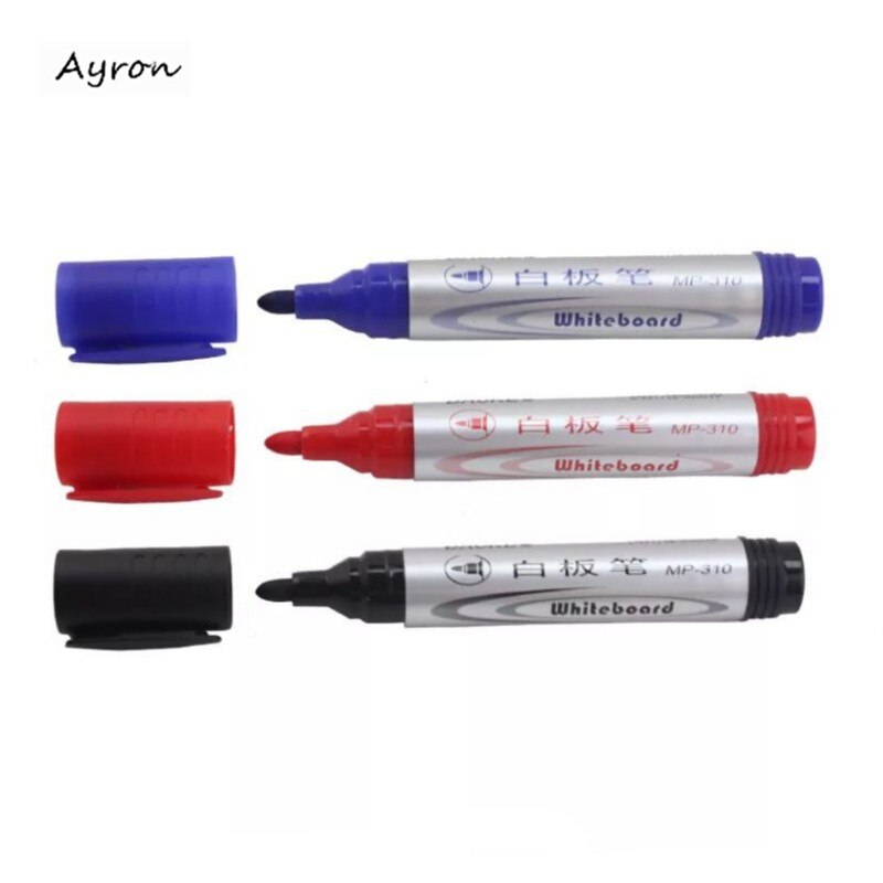 1 pcs Erasable Marker Pen Repeated Filling Whiteboard Marker Pen School Dry Erase Markers Blue Black Red Office Supplies