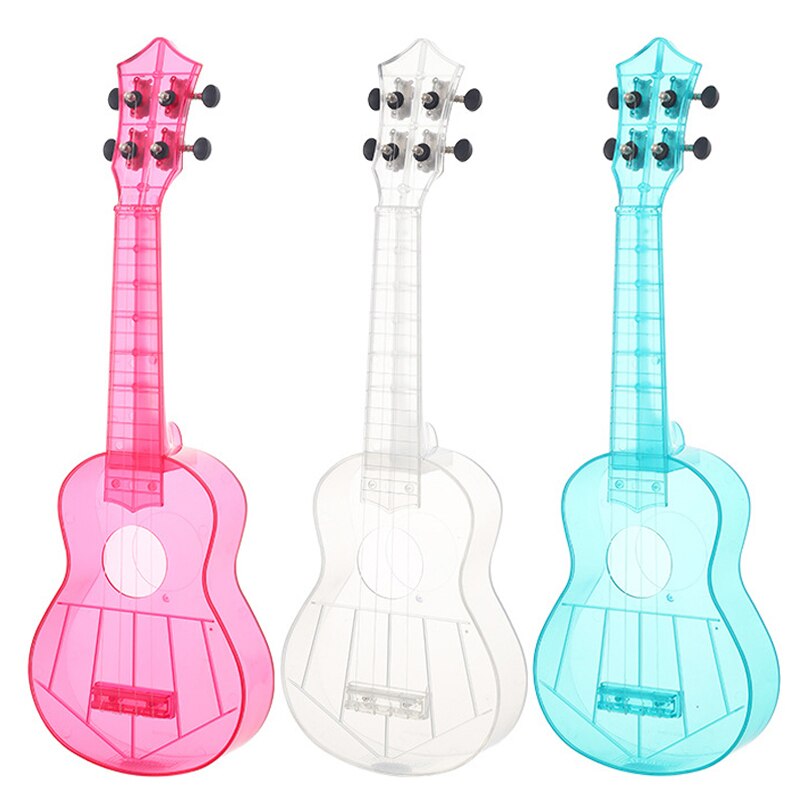 21Zoll Sopran Ukulele transparent PC Material Integral- Unibody Leicht Süssigkeit Colored 3 Saiten Gitarre