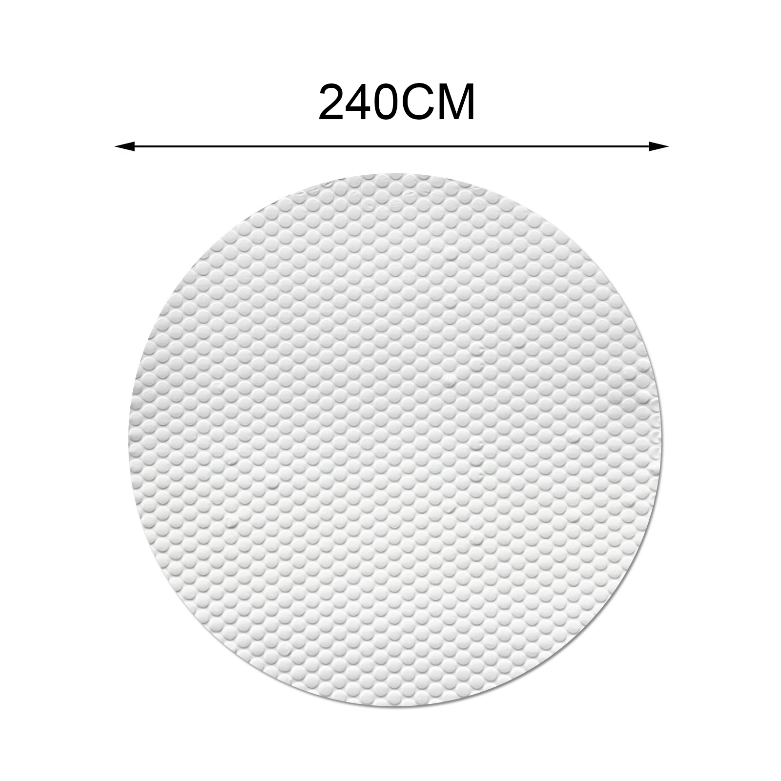 Multifunctional Pool Cover Dust-proof Heat Insulation Swimming Pool Protective Cover Suitable for Most of Small Pool: 240cm