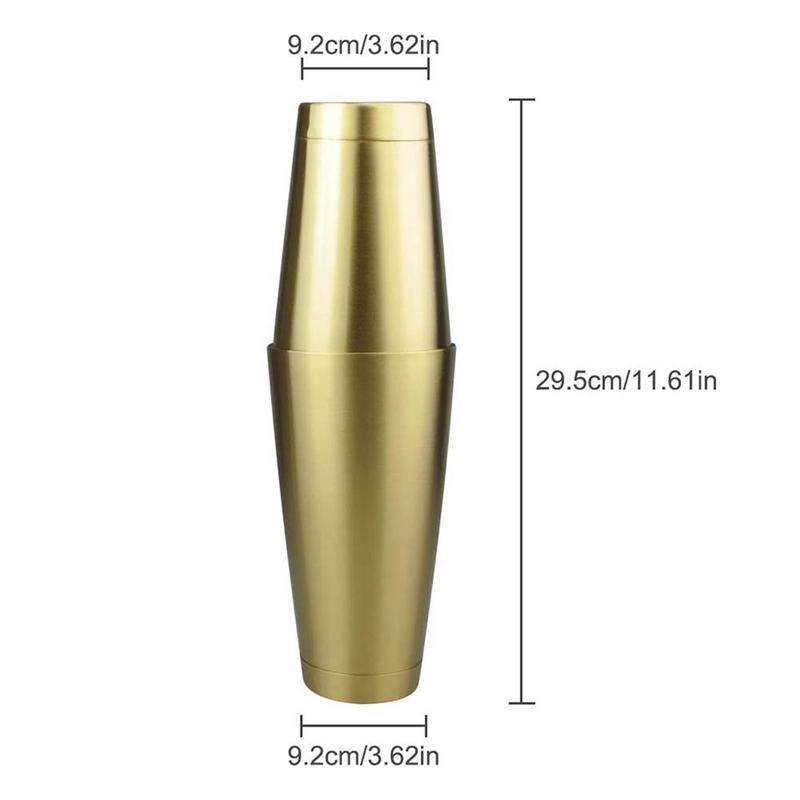 2 stks/set Boston Shaker Cocktail Shakers Roestvrijstalen Shaker Bar tool Bos Mengbeker Drinken Barman Bar Set Tool