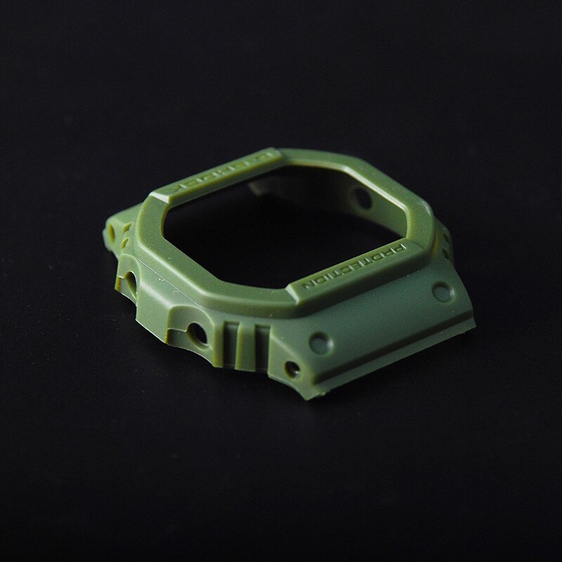 Coque de montre en Silicone pour Casio g-shock DW5600, boîtier en caoutchouc: Green