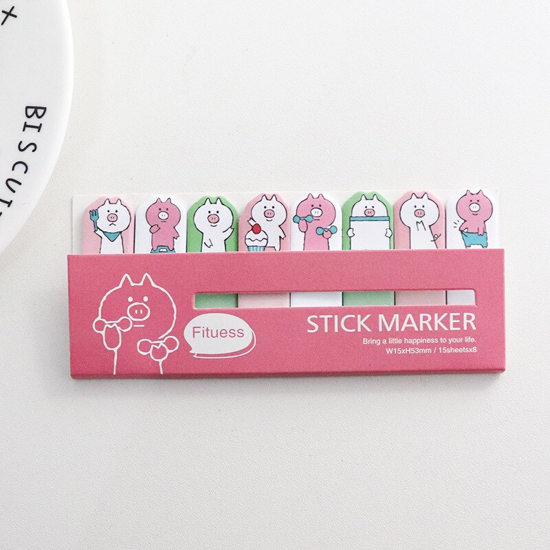 Koreaanse Briefpapier Memo Mini Dier Kawaii Planner Stickers Vaste Bericht Papier School Kantoorbenodigdheden Leuke Memo Pads: F