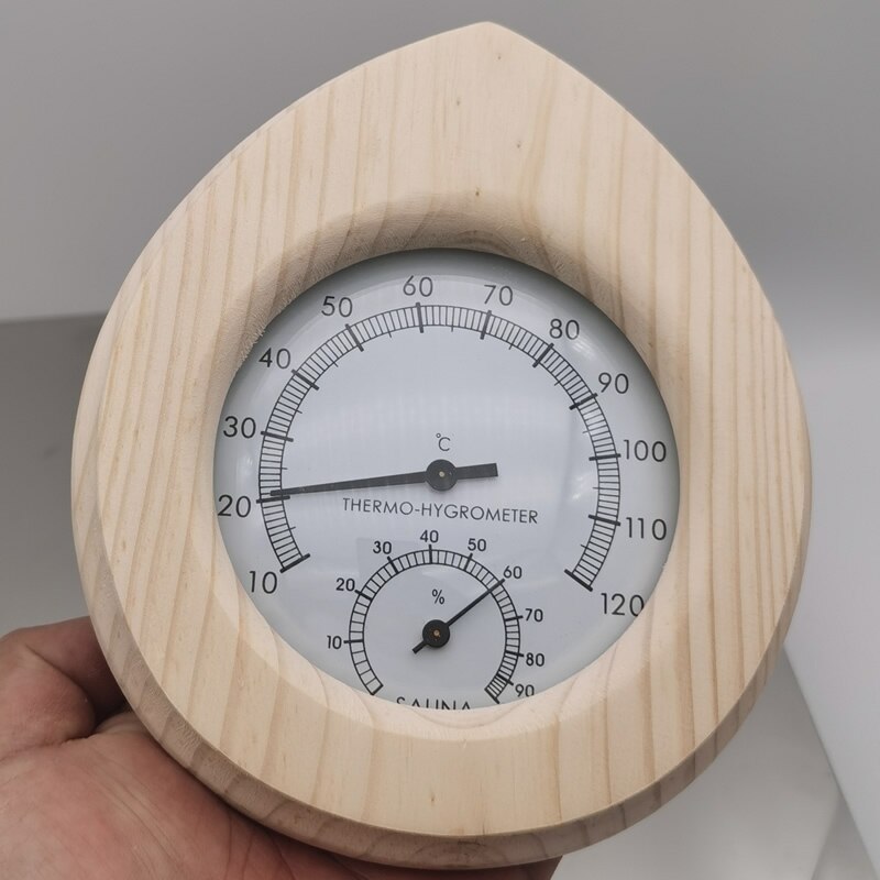 Wall Mounted Temperature Humidity Meter Thermometer & Hygrometer For Sauna Room Household