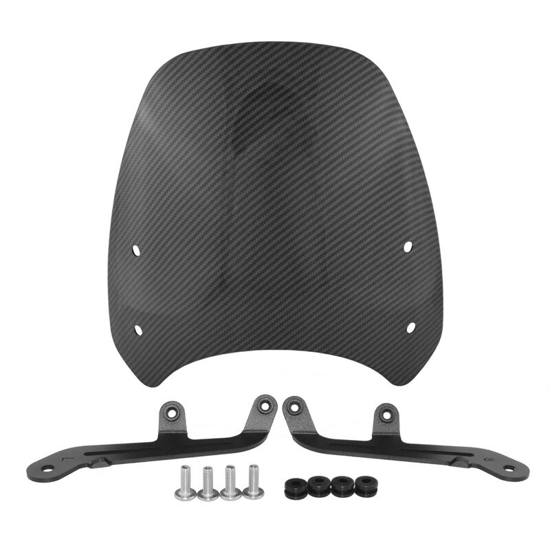 Motorbike Windshield For Triumph Speed Twin 1200 XC Front Windscreen Shield Screen with Bracket: Carbon Look