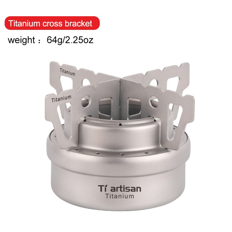 Camping Stove Alcohol/Spirit Stove 2 pcs Portable Pure Titanium Backpacking Stove Wood Burning Stoves for Picnic BBQ Camp Hiking: Spirit stove set2