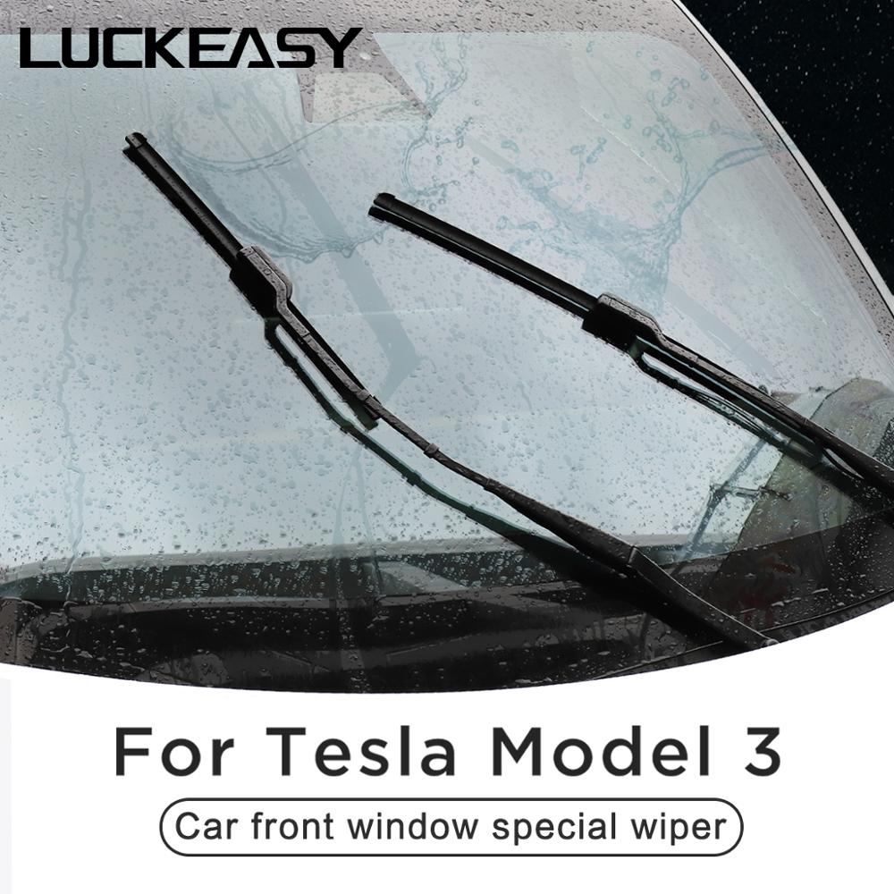 Luckeasy Auto Voorruit Speciale Wisser Voor Tesla Model 3 Voorruit Ruitenwisserbladen Zachte Rubber Vervanging