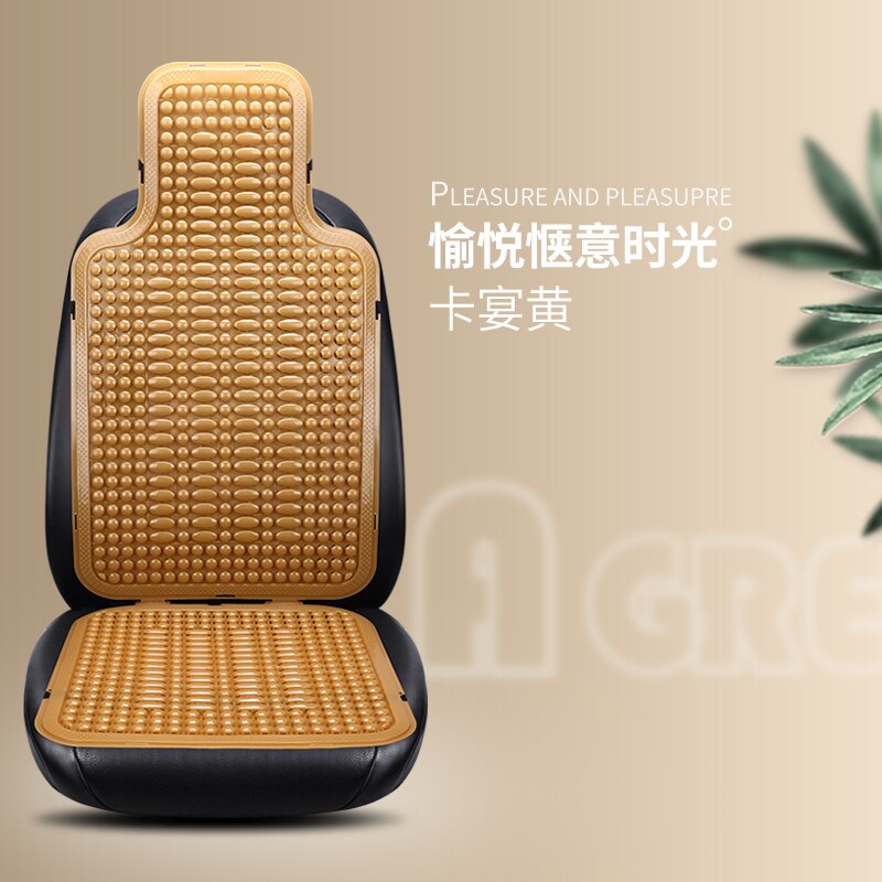 Universal sommer autostol kølig pude pvc beaded massage automobil stolebetræk med blød taljemåtte åndbar holdbar 1 stk.: 4