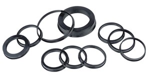 70.1-60.1mm 4 stk / sæt sort plasthjulnav centrerede ringe tilpassede størrelser til rådighed fælgdele dele tilbehør detail &