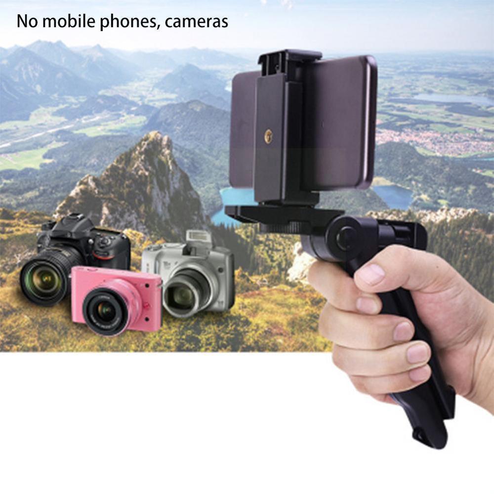 Portable Mini Tripod Rotation Desktop&amp;handle Stabilizer Folding Tripod Stand For Mobilephone Camera Table Tripods V3t4 N7C5