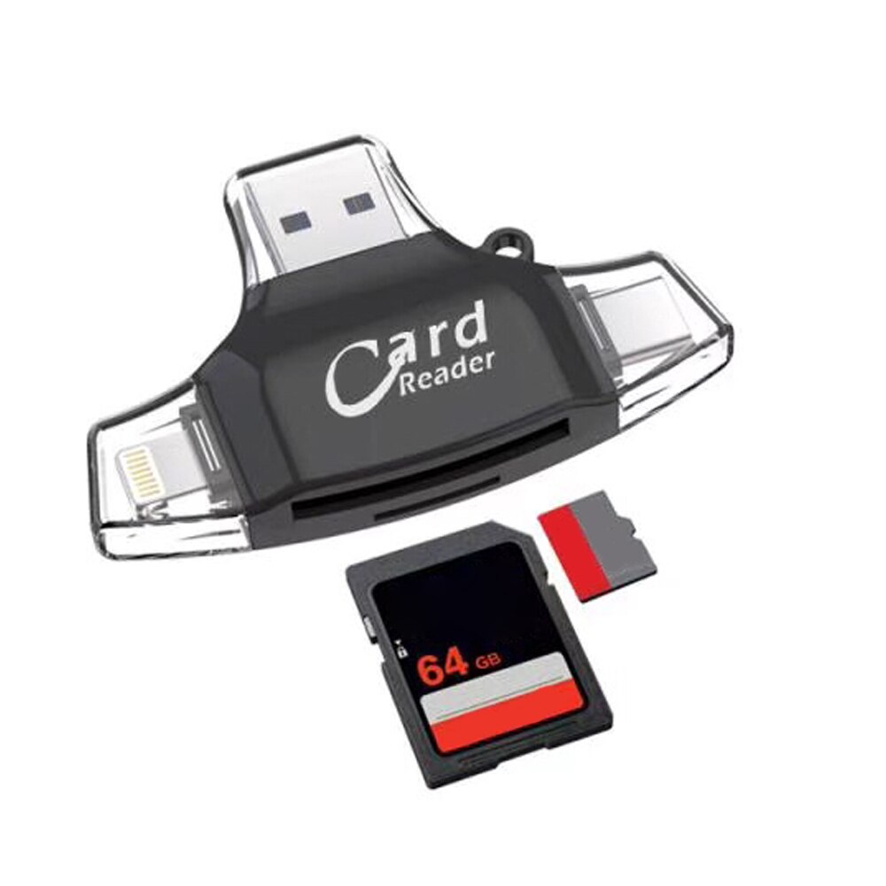 Lecteur de carte OTG lecteur de carte universel pour ordinateur et téléphone portable lecteur de carte TF carte sécurisée caméra de carte mémoire numérique