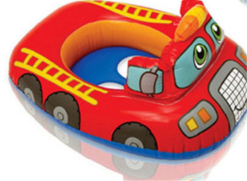 70*70cm Max Capability 11KG Children Swim Ring Baby Sitting Circle Life Floating cartoon: Car