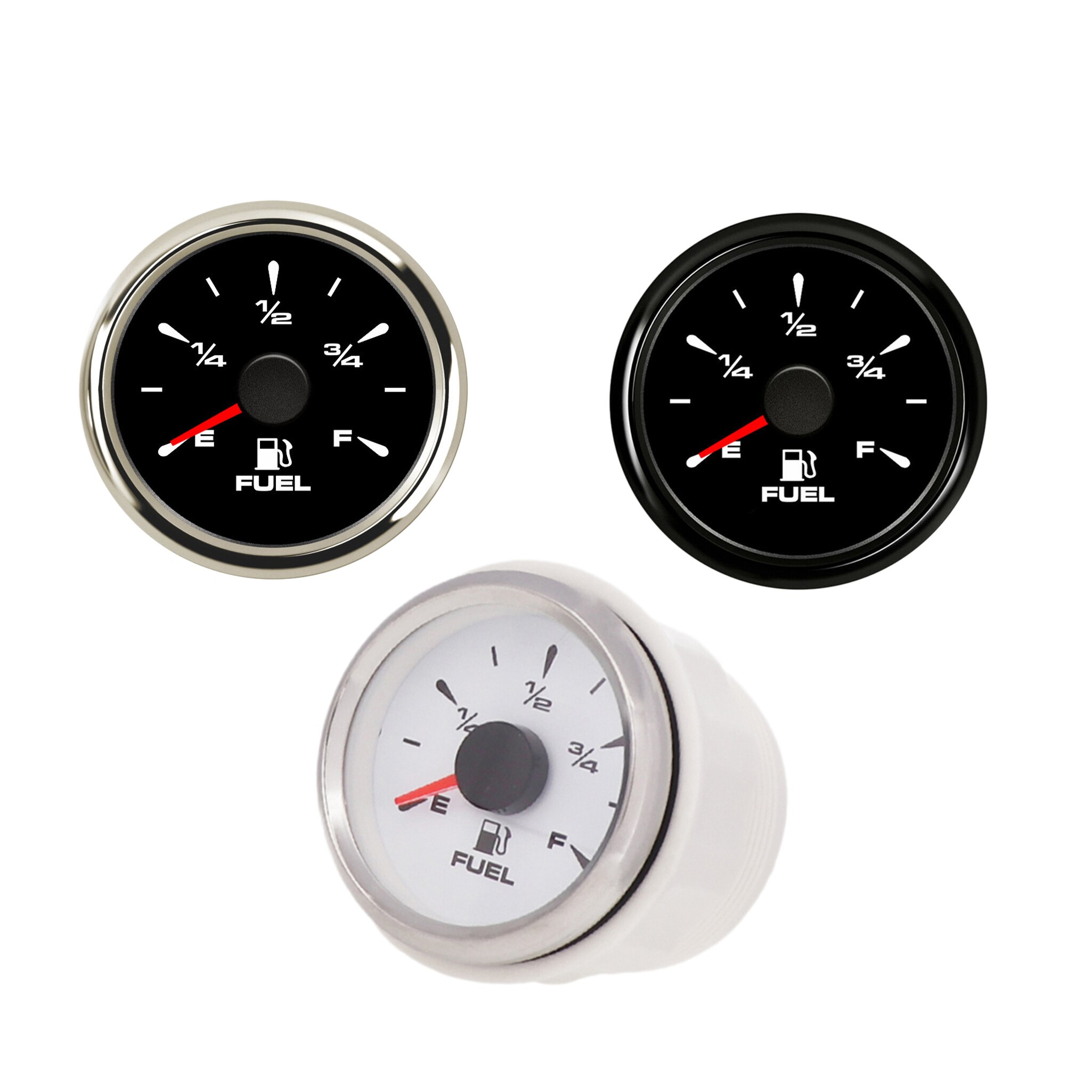 52MM Auto Tankanzeige 0-190 Ohm 240-33Ohm Wasserdichte Kraftstoff Ebene Anzeige mit 7 Farbe Hintergrundbeleuchtung Für Auto Lkw Motorrad