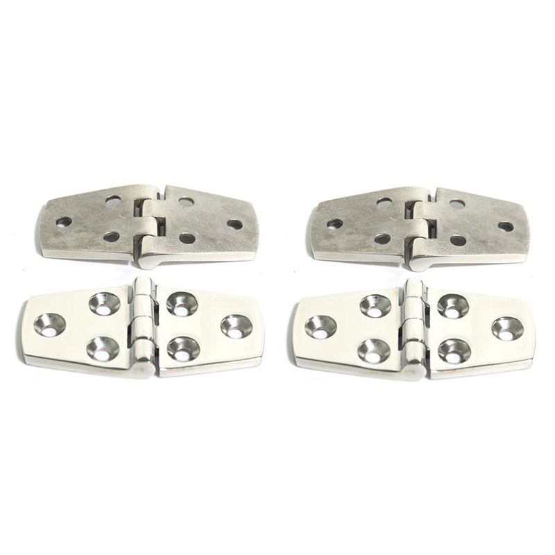 4Pcs Marine Boat Stainless Steel Strap Hinge 3" x 1.5" Hinges Door Hardware