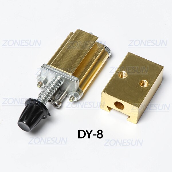 ZONESUN Mould holder of ribbon printer DY8 coding device heat head of stamping printer heat block of printer letter die cave: DY-8 holder