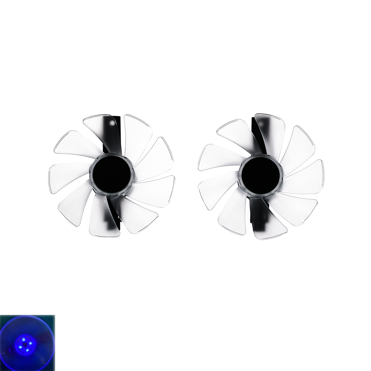 CF1015H12D Cooling Fan For Sapphire RX470 RX590 RX580 RX480 RX570 NITRO Special Edition Graphics Card Cooler Fan FD10015M12D: Silver