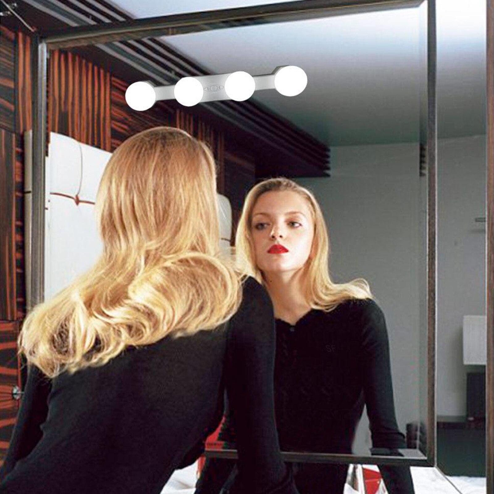 LED Dressing Table Makeup Mirror Vanity Lighted Cosmetic Dimmable Bulb Vanity Lights for Mirror for Makeup Desk