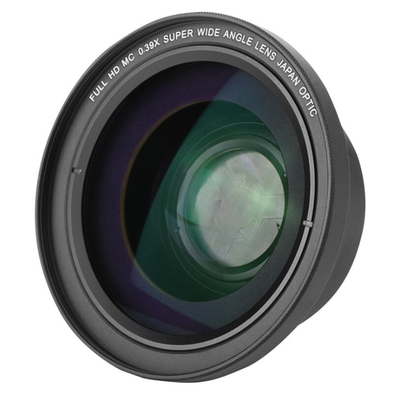 Cámara dedicada 4K Ultra gran angular lente, 37MM0.39X (UV72) gran angular + Macro lente dos en uno
