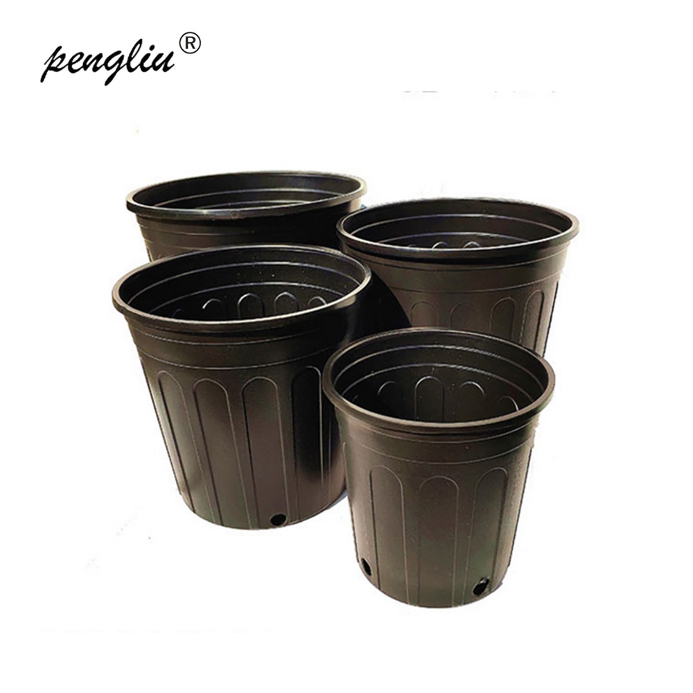 10 stk. 1/2/3/5 gollan planteskole pot plast plante bassin haveplanter haveformering beholder vokse pose havearbejde gallon
